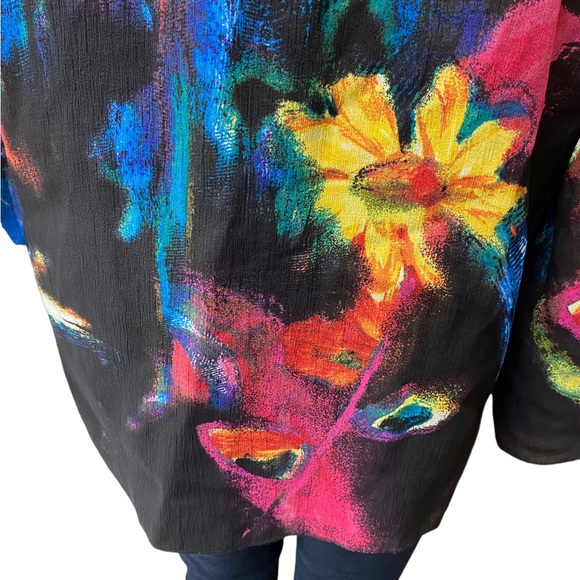 Chico’s L/XL ❤️ Stunning bright Tunic Chicos size 2 - Picture 9 of 16